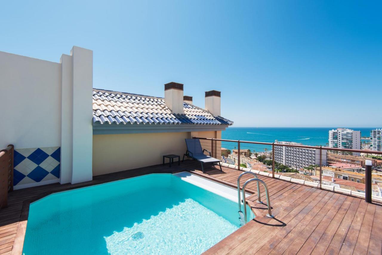 Ph Bellagio: Luxurious And Romantic Duplex Penthouse With Private Pool & Sea Views Benalmádena Exteriör bild