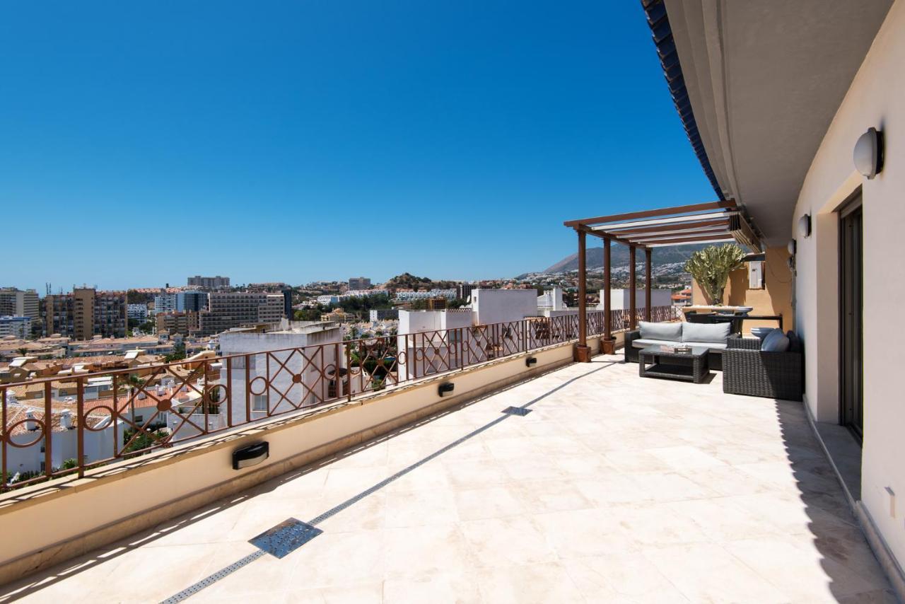 Ph Bellagio: Luxurious And Romantic Duplex Penthouse With Private Pool & Sea Views Benalmádena Exteriör bild